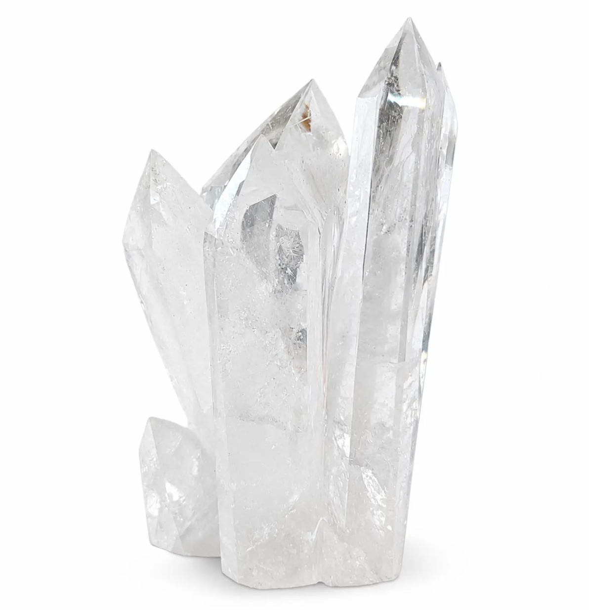 Clear quartz crystal points